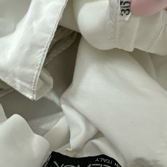 White Rick Pallack Trouser Pants Size 36 Made In Italy Linen Pants - Picture 7 of 10